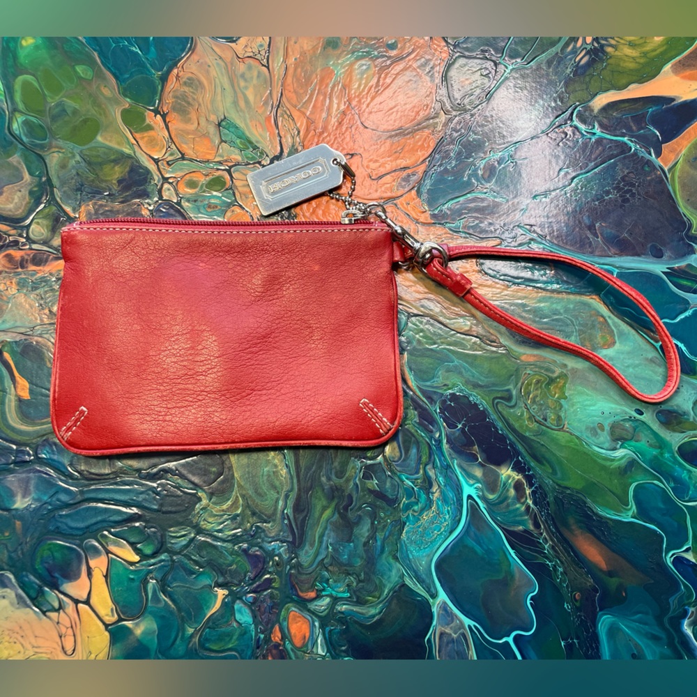 Coach RED wristlet - Picture 5 of 10